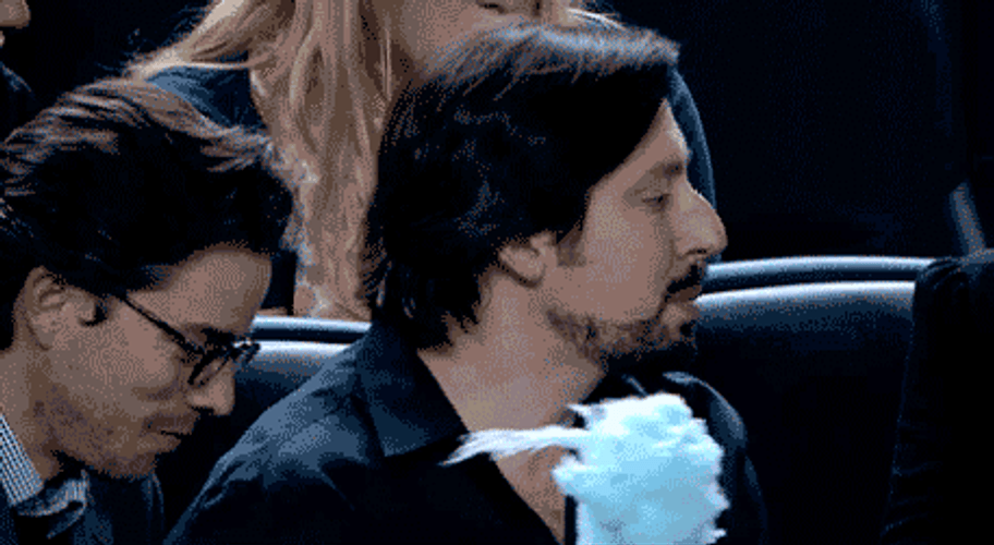 Shocked Guy Eating Funny Face GIF