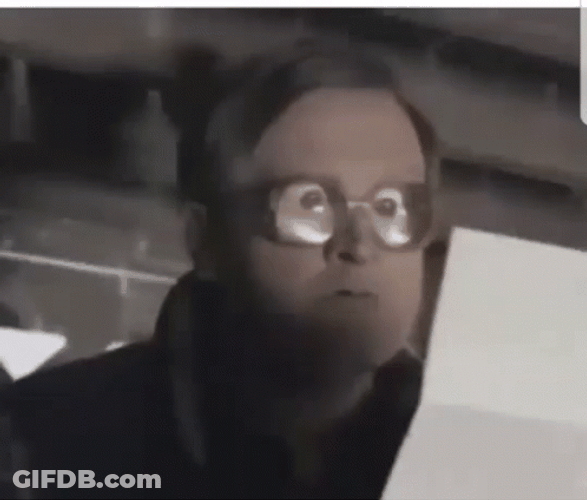 Shocked Guy Wearing High Graded Glasses GIF