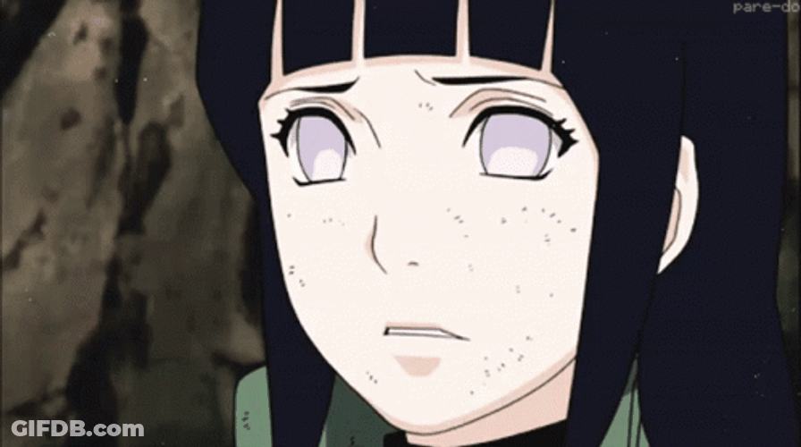 Shocked Hinata Hyuga GIF