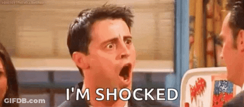 Shocked Joey GIF