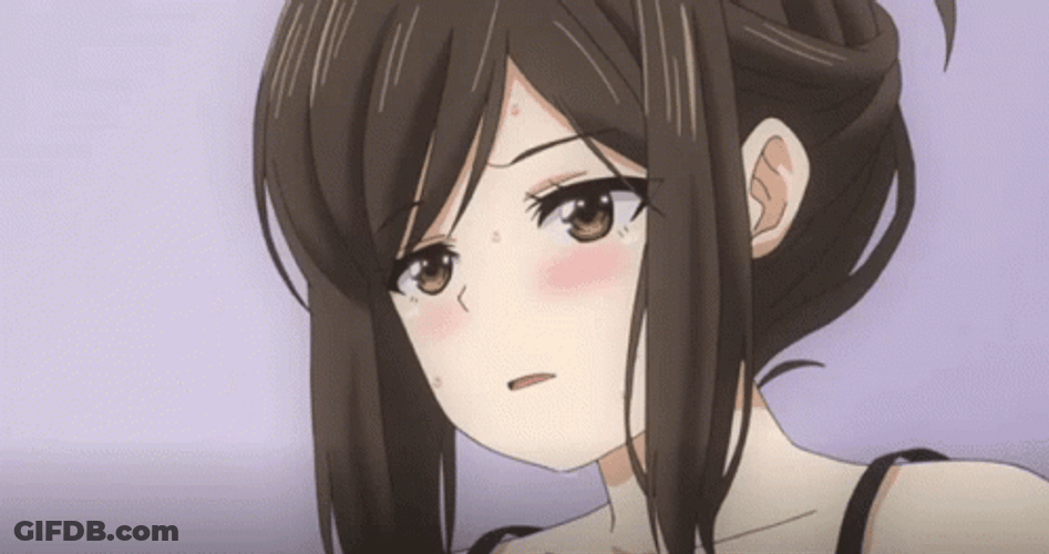 Shocked Kana Kojima Blushing Anime GIF