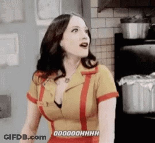 Shocked Kat Dennings Reaction Woah Oh What GIF