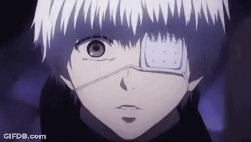Shocked Ken Kaneki GIF