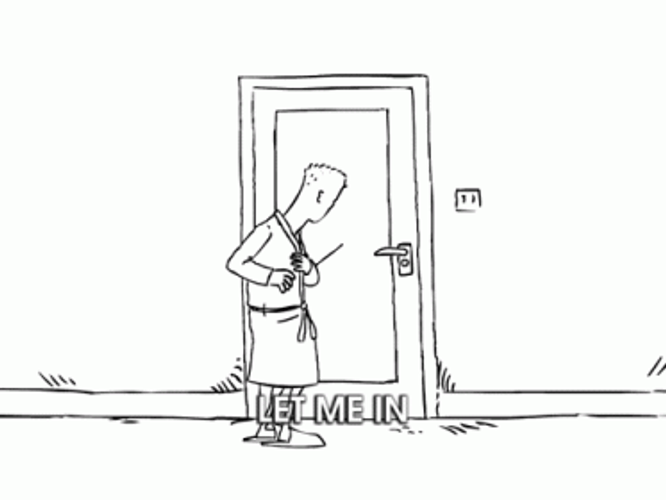 Shocked Let Me In GIF
