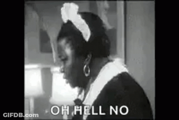 Shocked Maid Oh Hell No GIF
