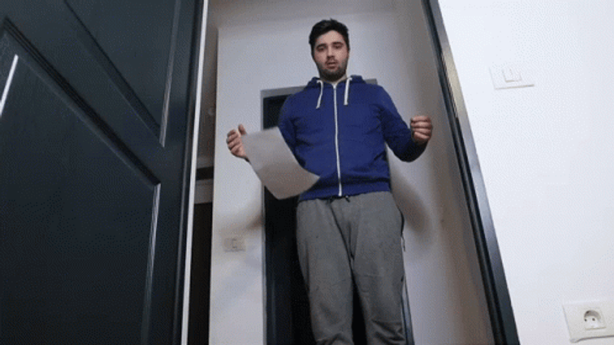 Shocked Man Pass Out GIF