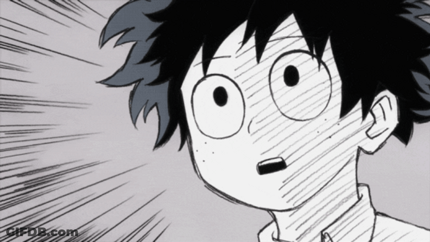 Shocked Midoriya Skectch GIF