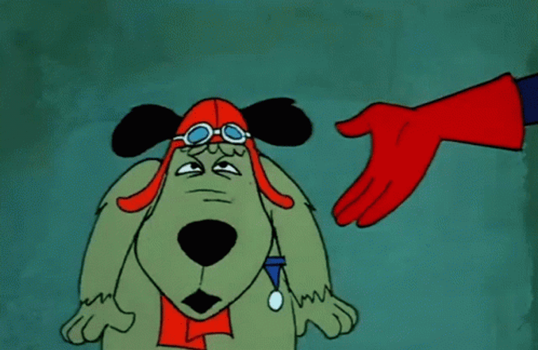 Shocked Muttley Tearing Up GIF
