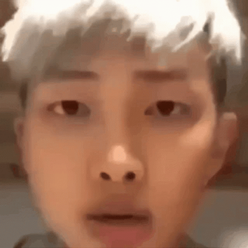 Shocked Nam-Joon Close Up Shot GIF