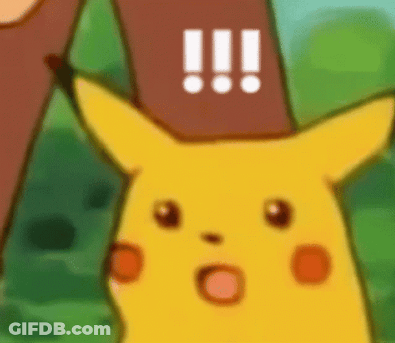 Shocked Pikachu Blank Face GIF