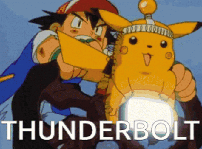 Shocked Pikachu Thunderbolt GIF