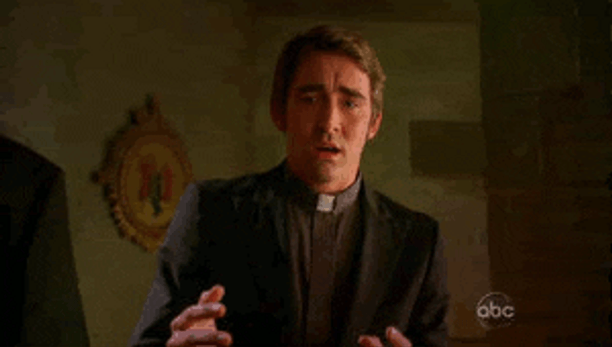 Shocked Priest Oh No My Eyes GIF