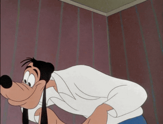 Shocked Reaction Goofy GIF