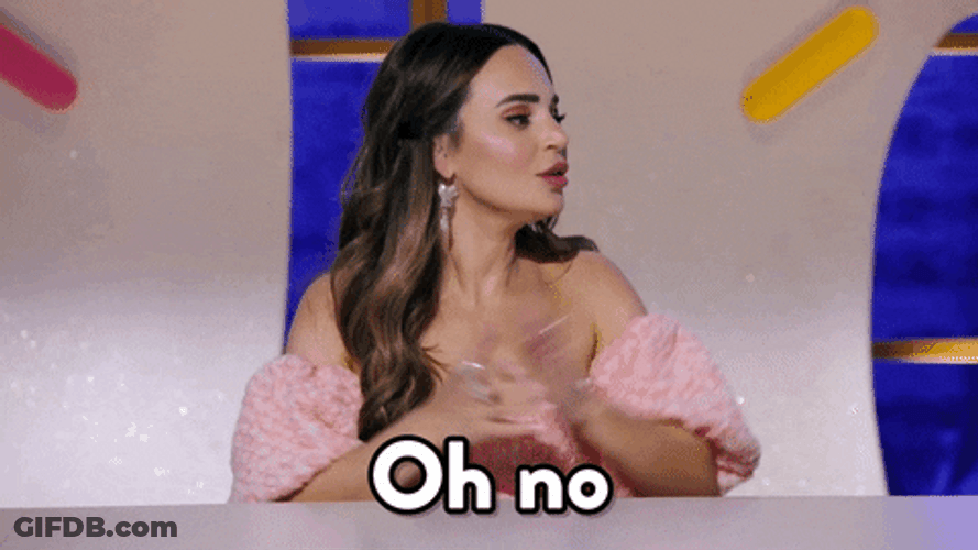Shocked Rosanna Pansino Oh No Anyway GIF