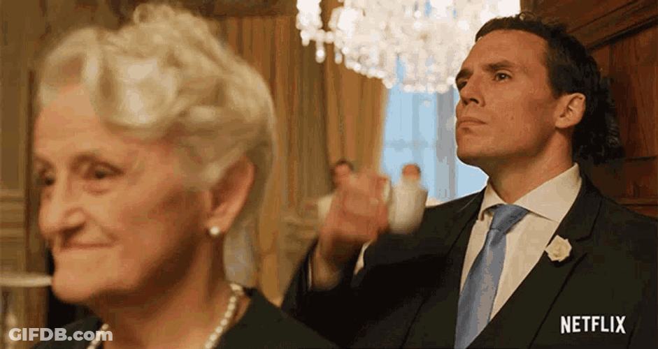 Shocked Sam Claflin GIF