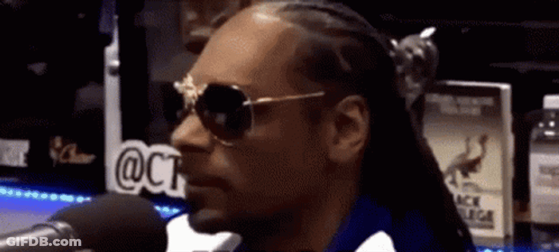 Shocked Snoop Dogg Eyebrows Raised GIF