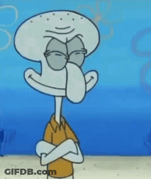 Shocked Squidward Broken Goofy Meme GIF