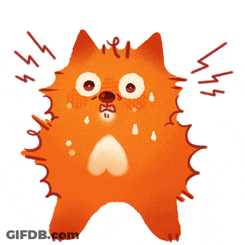Shocked Sweating Dog GIF