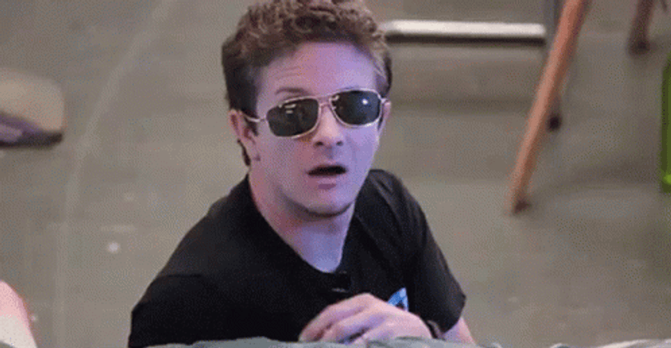 Shocked Taking Off Sunglasses GIF