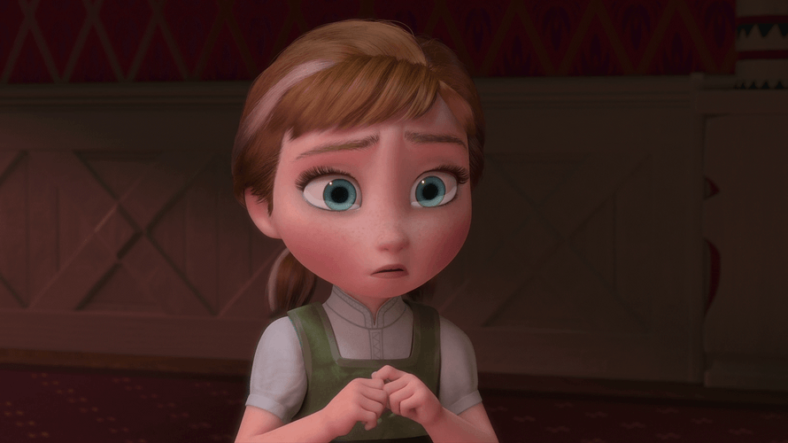 Shocked Teary Eyed Anna Sad Crying GIF