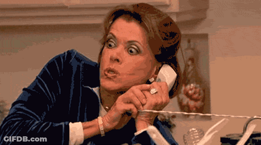 Shocked Woman Making Phone Call GIF
