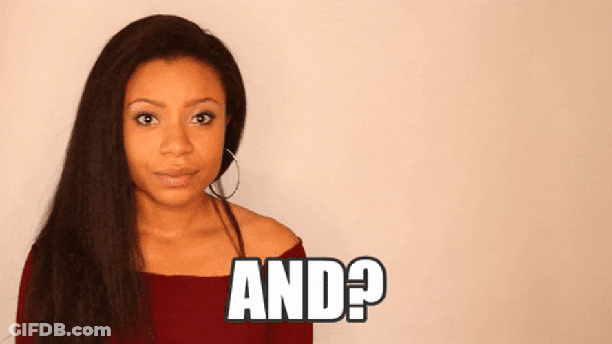 Shocked Woman Saying And GIF