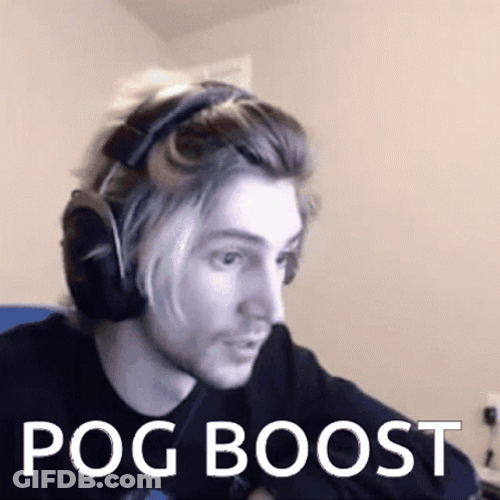 Shocked XQC Pog Boost GIF