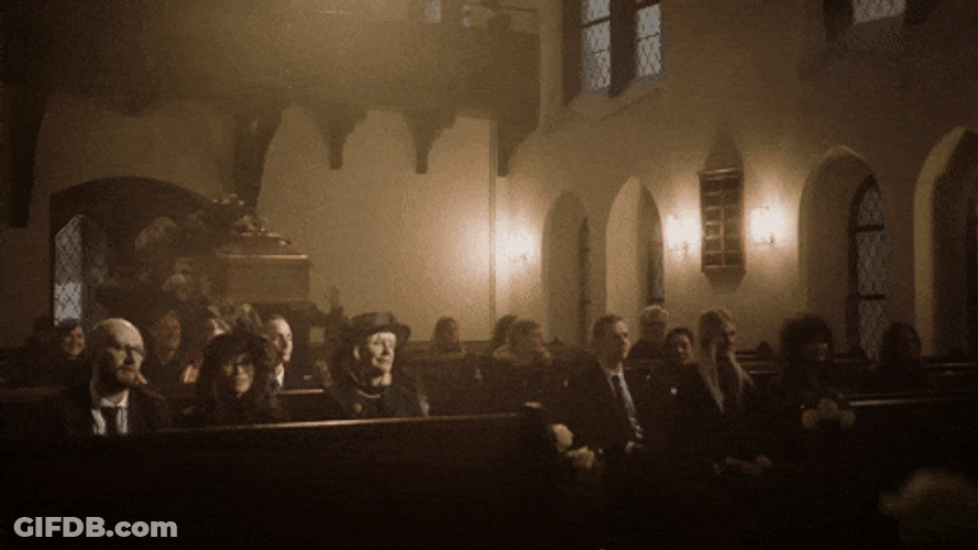 Shocking Coffin Dance Inside Church GIF