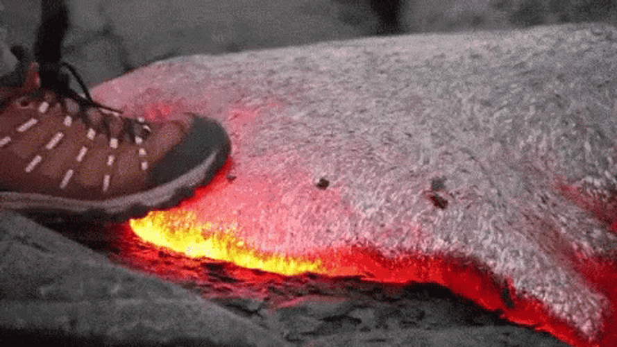 Shoe Step On Lava GIF