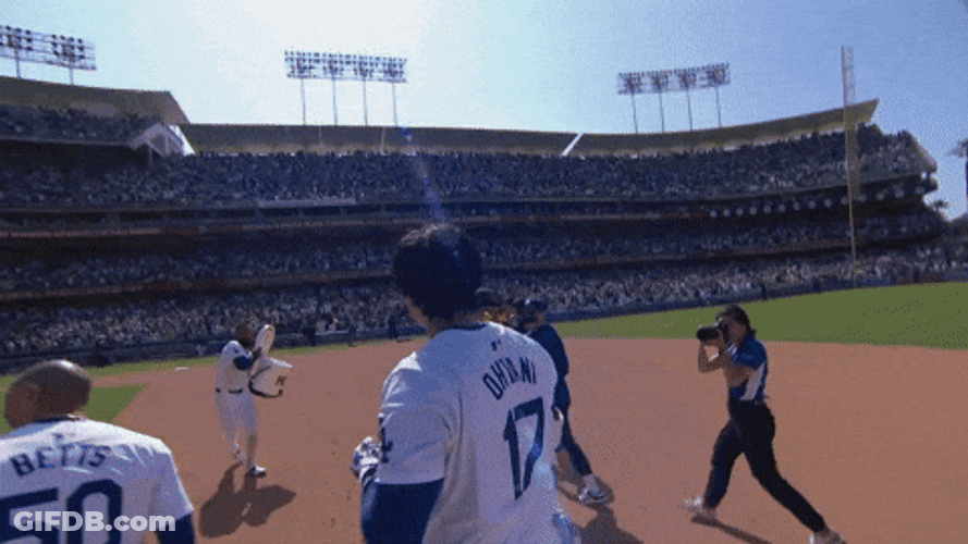 Shohei Ohtani Getting Wet GIF