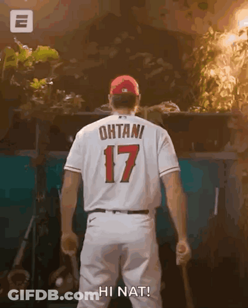 Shohei Ohtani Pose With A Bat GIF