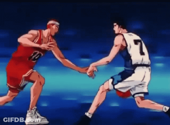 Shohoku Turn Around Slam Dunk GIF