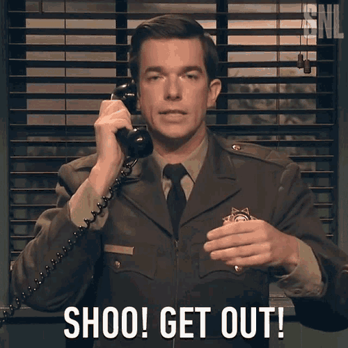 Shoo Get Out GIF