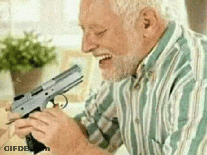 Shoot Myself Gun Cleaning Meme GIF