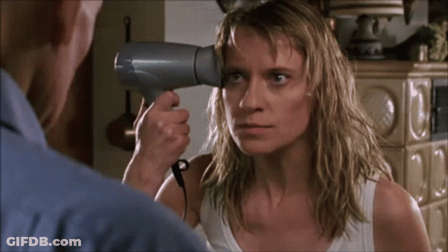 Shoot Myself With Blower Bad Hair Day GIF