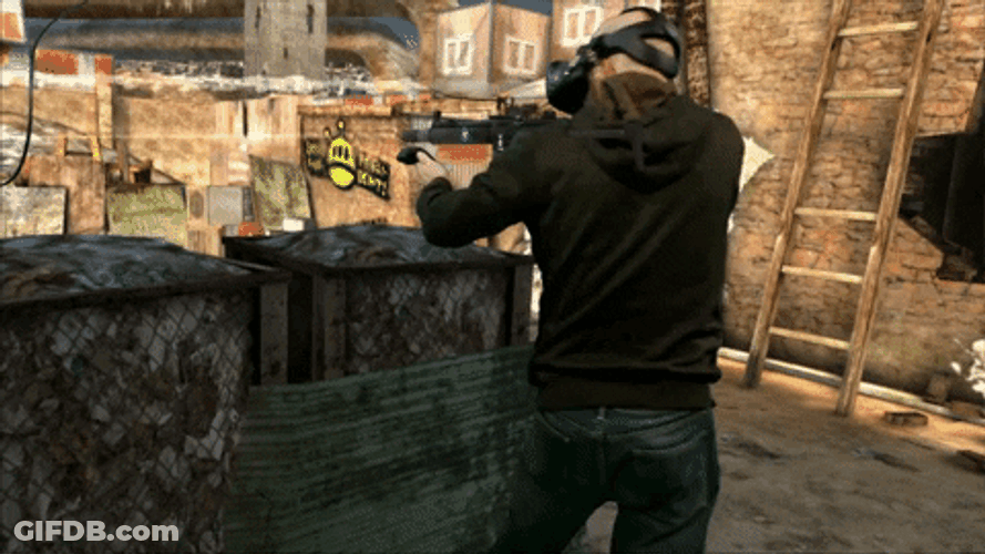Shooter Guy Hiding GIF