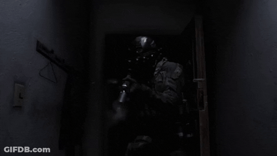 Shooter In Full Suit GIF