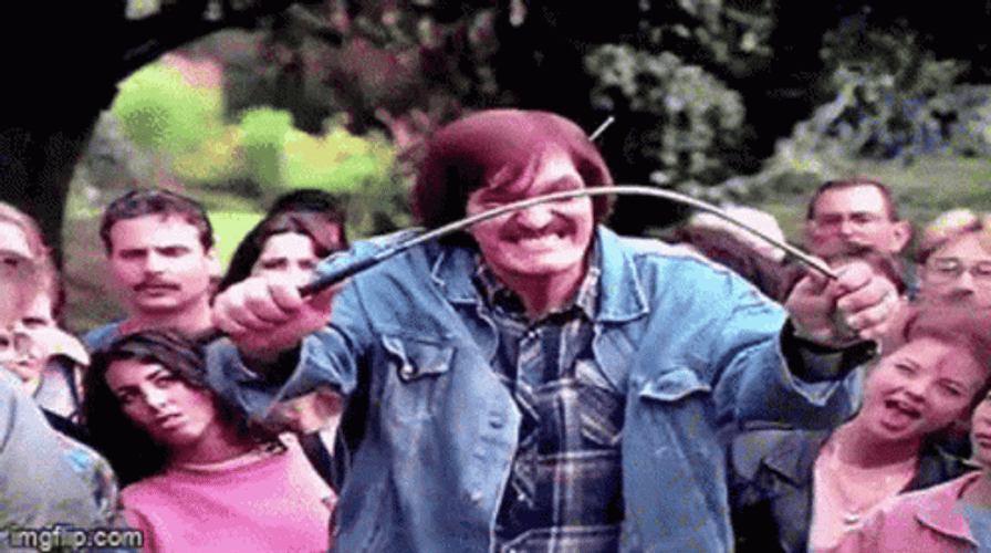 Shooter McGavin Mr. Larson Breaking Stick GIF