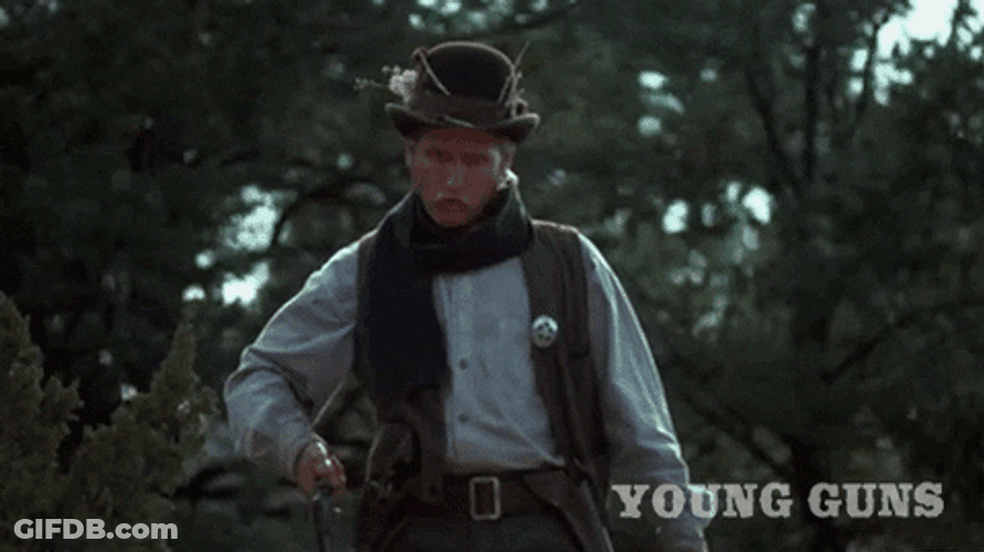 Shooters Shoot Charlie Sheen Young Guns GIF