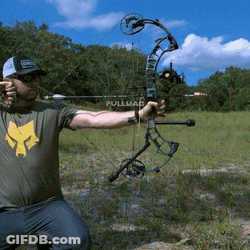 Shooters Shoot Incredible Slow Motion Arrow Shot GIF
