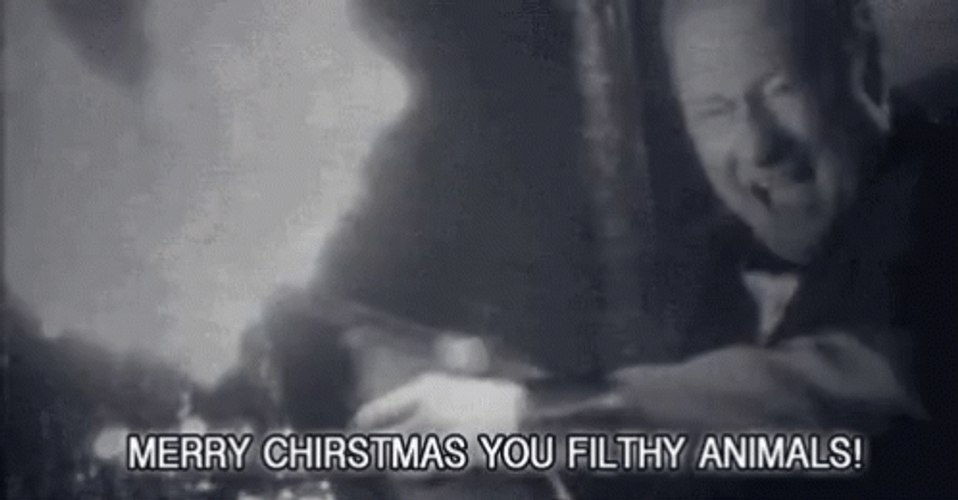 Shooting Merry Christmas You Filthy Animal GIF