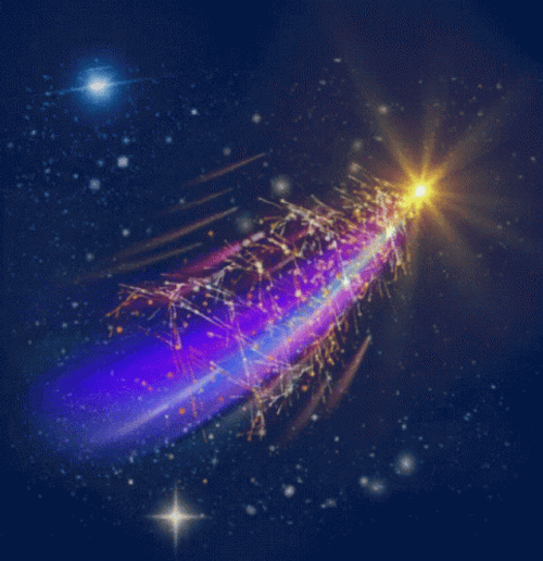 Shooting Star Galaxy GIF