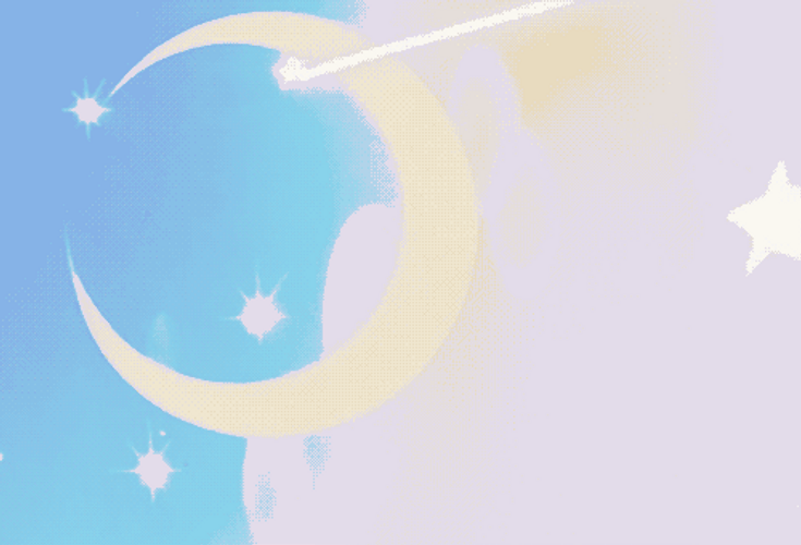 Shooting Star Pink Skies Cartoon GIF