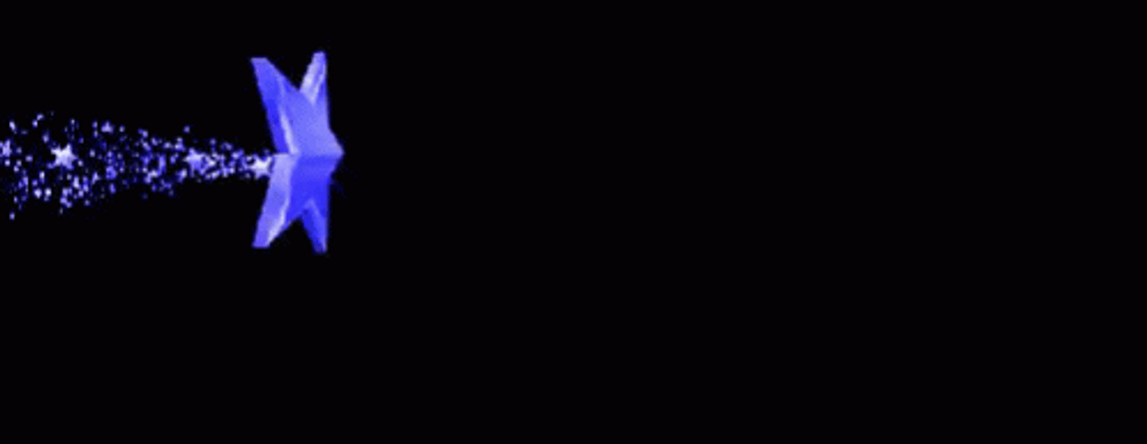 Shooting Star Purple Sparkles GIF