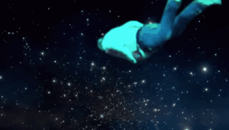 Shooting Star Trippy Galaxy GIF