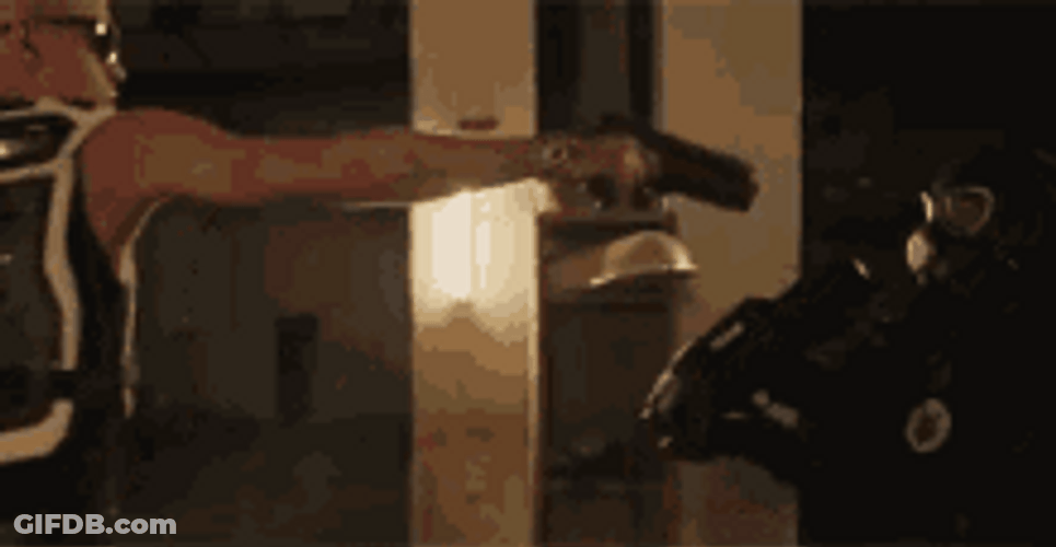Shooting Water Gun To Head Funny GIF