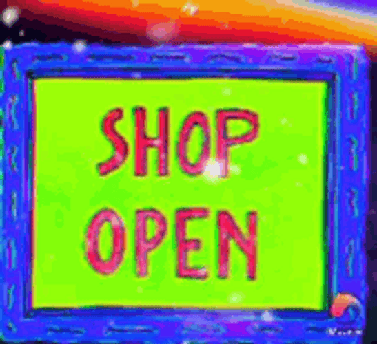 Shop Open Sign GIF