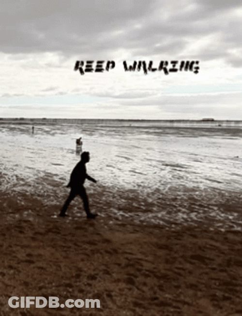 Shore Power Walking Keep Walking GIF