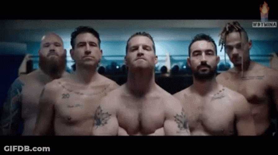 Shoresy Letterkenny Musclemen Posing GIF