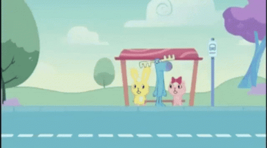 Short Bus Picked Up Passenger GIF
